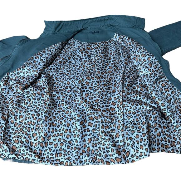 POL‎ Olive Green Long Sleeve Utility Military Full Zip Jacket Size M - Picture 5 of 11